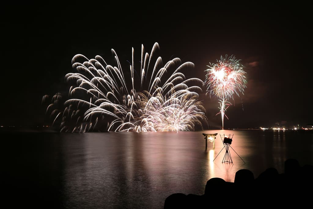 不知火・海の火まつり 花火大会の写真