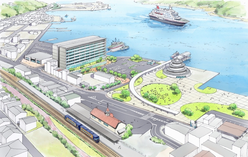 三角東港周辺地区の将来イメージ画像