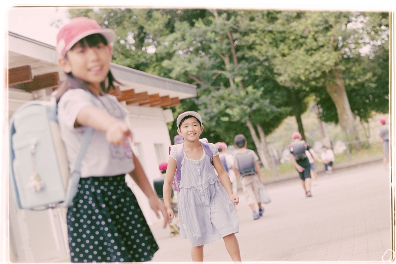 宇城市の小学生の写真