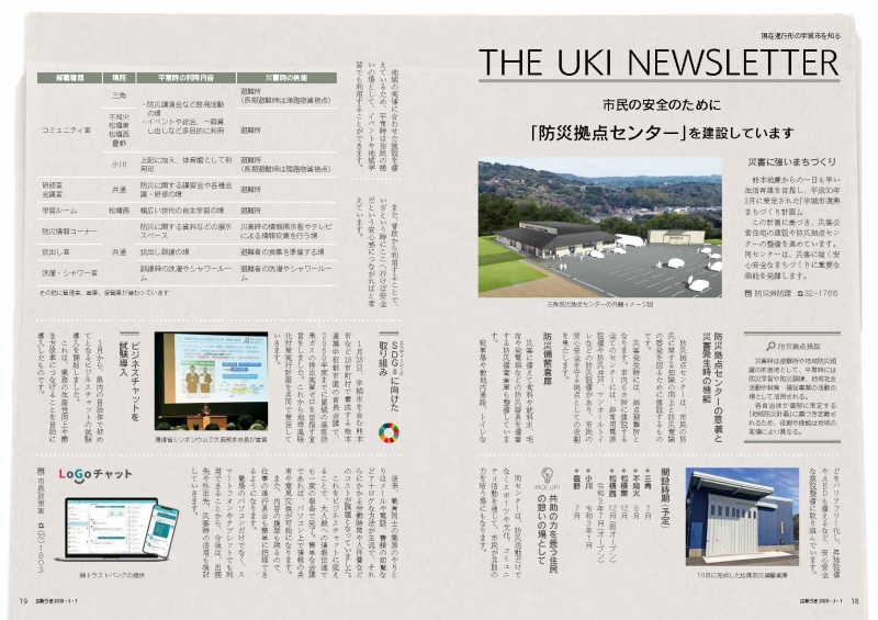 P18、19 現在進行形の宇城市を知る　THE UKI NEWSLETTERの画像