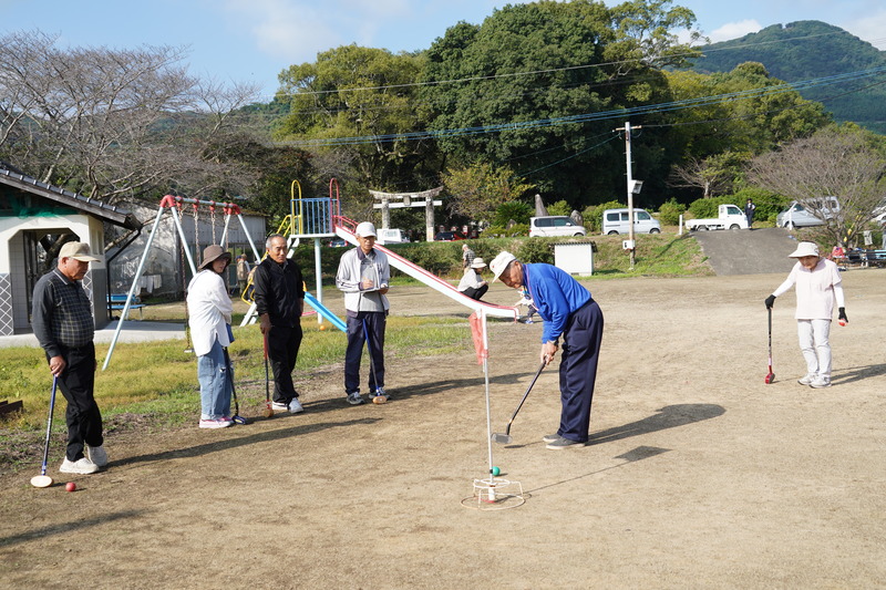 グラウンドゴルフ大会の様子1