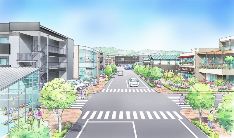 JR松橋駅周辺地区(東側)の将来イメージ画像