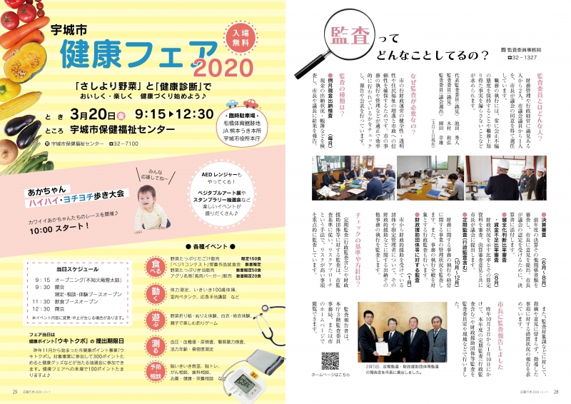 P28、29 監査ってどんなことしてるの?　健康フェア2020の画像