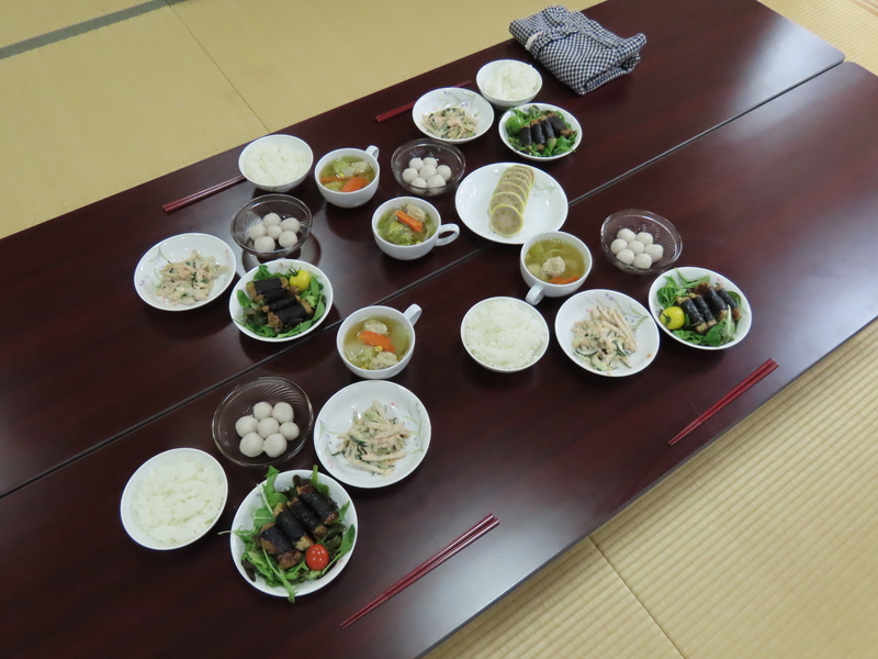 完成したれんこん料理の写真
