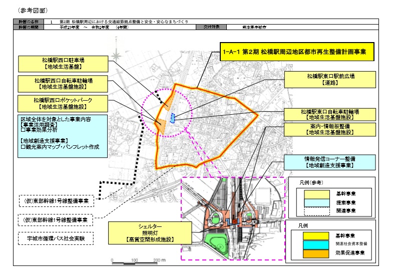 第2期　松橋駅周辺地区都市再生整備計画事業　参考図面の画像、詳細はPDFファイルをご参照ください
