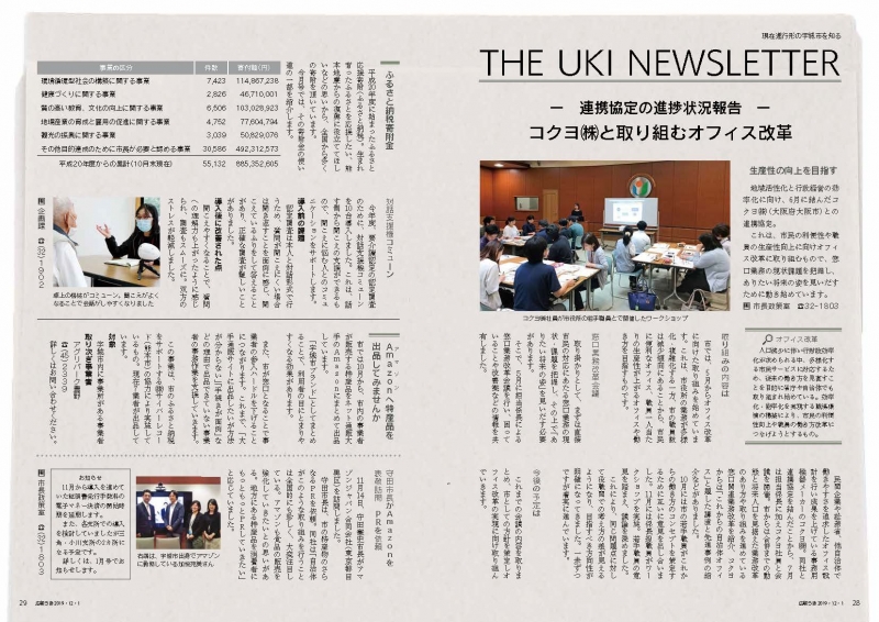 P28、P29　現在進行形の宇城市を知る THE UKI NEWSLETTER