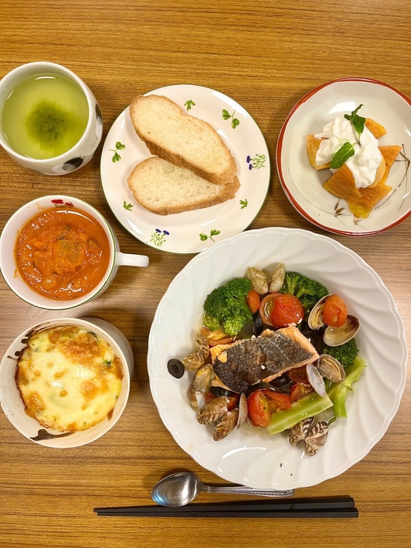 完成したメニューの写真