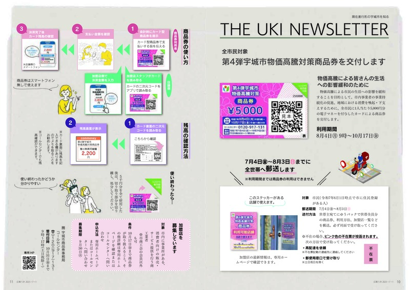 ウキカラ7月号の10から11ページの画像　詳細はPDFをご確認ください。