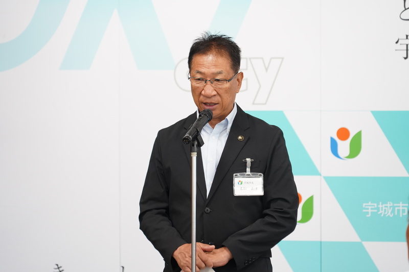 市長挨拶の様子