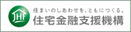 住宅ローン【フラット35】の住宅金融支援機構バナー画像(外部リンク)