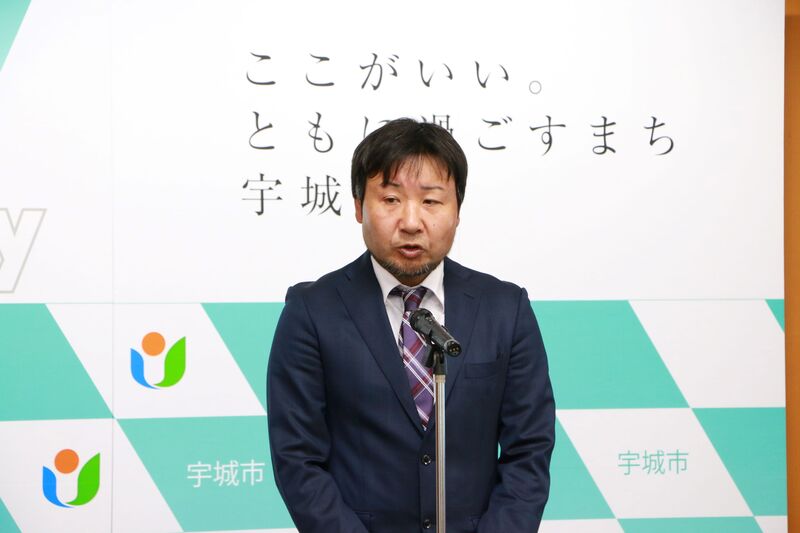 興栄測量設計株式会社のあいさつの様子