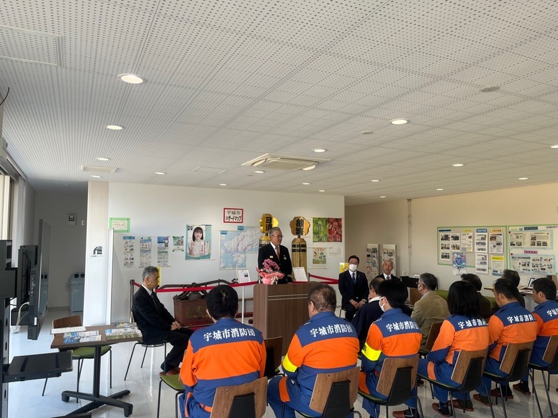 山本副団長の挨拶の様子