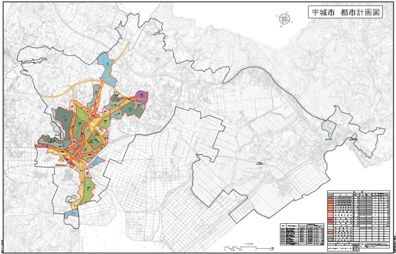 都市計画図の画像
