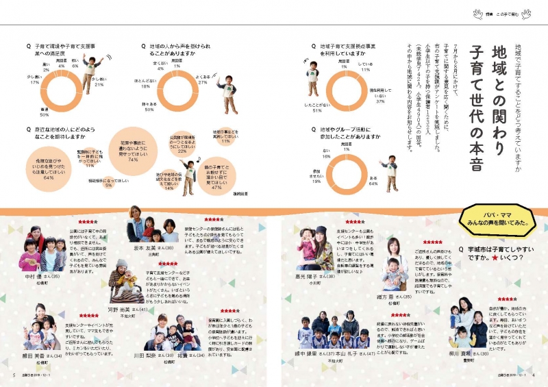 P4、P5　特集 この手で育む― 子どもの笑顔は地域の輝き