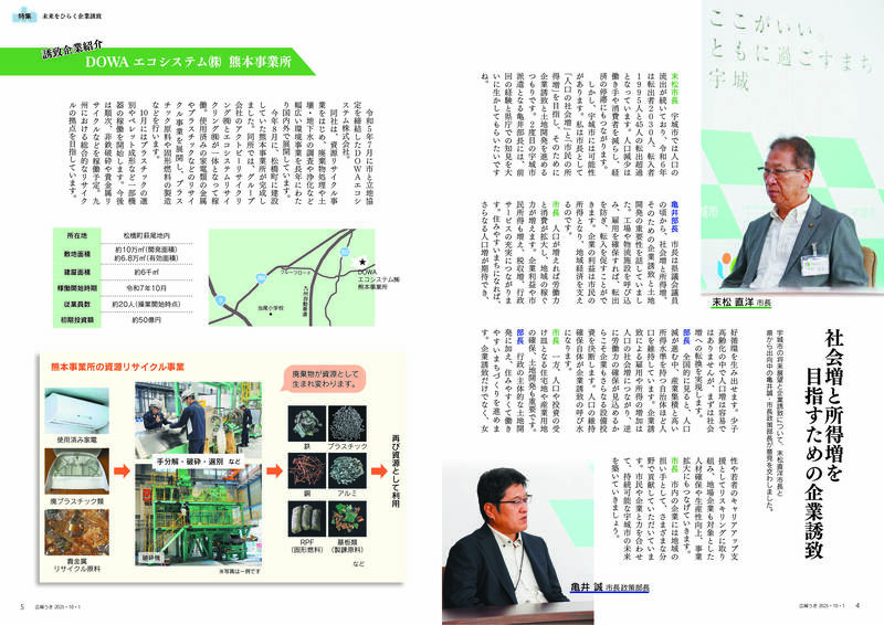 ウキカラ10月号の4から5ページの画像　詳細はPDFをご確認ください。