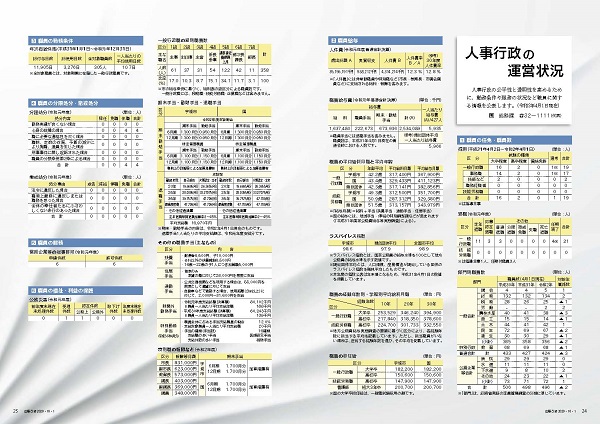 P24、P25 人事行政の運営状況の画像