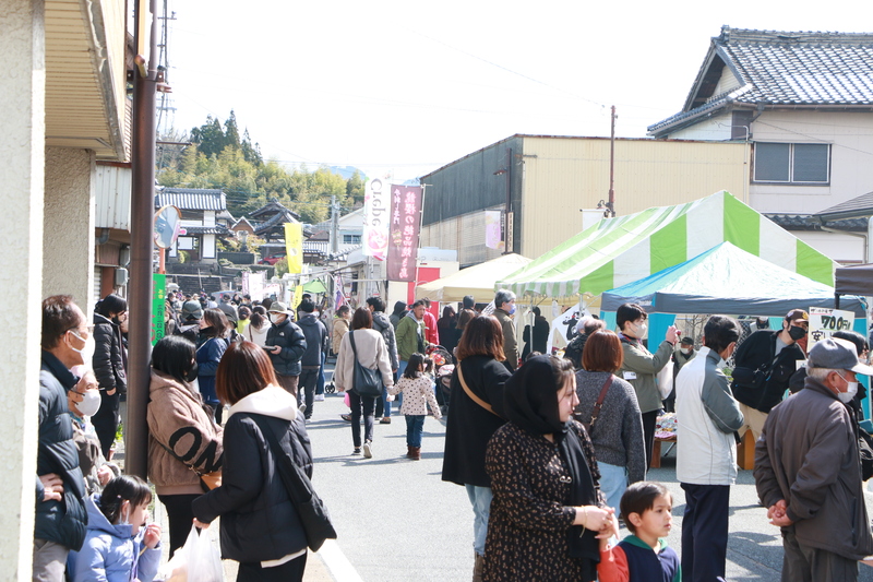 小川町商店街で開催された小川はついちの様子の写真