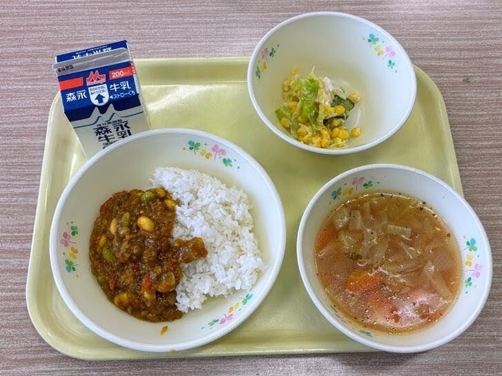 1月22日の給食メニューの写真